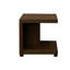 Table Canyon 18 po, finition chêne bourbon, sans assemblage, bois massif et placage, une tablette, entrée urbaine rustique 18 pouces côté bourbon, fabrication en bois, zone d'enceinte Millipede