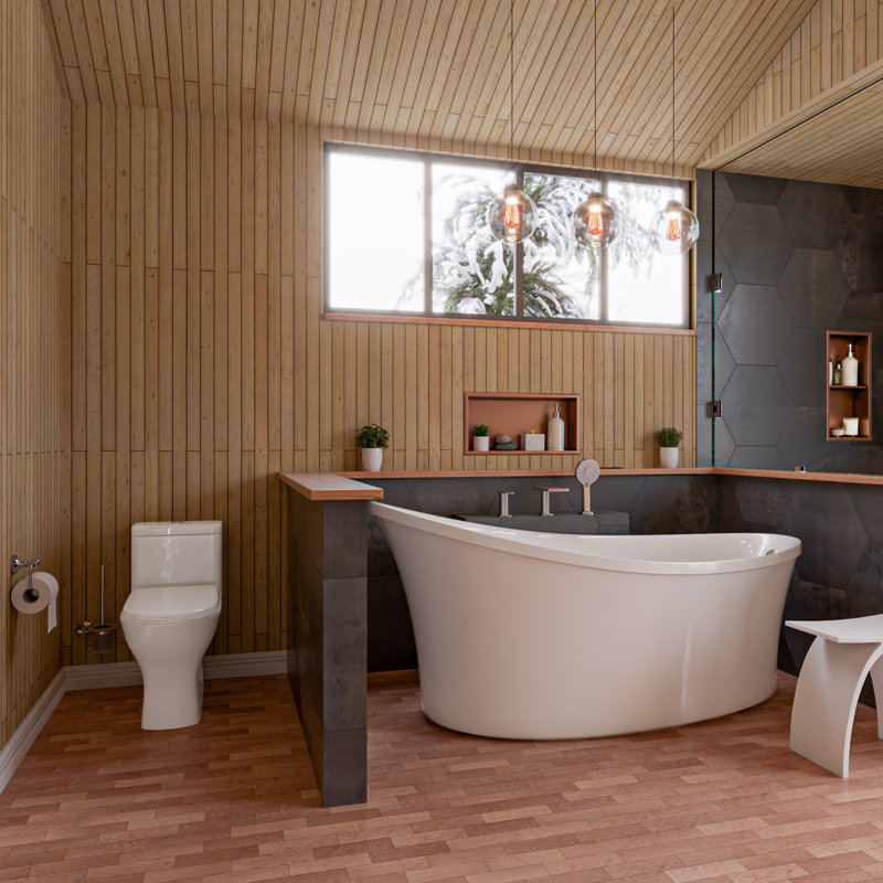 70.87'' x 33.5'' Air Acrylic Bathtub
