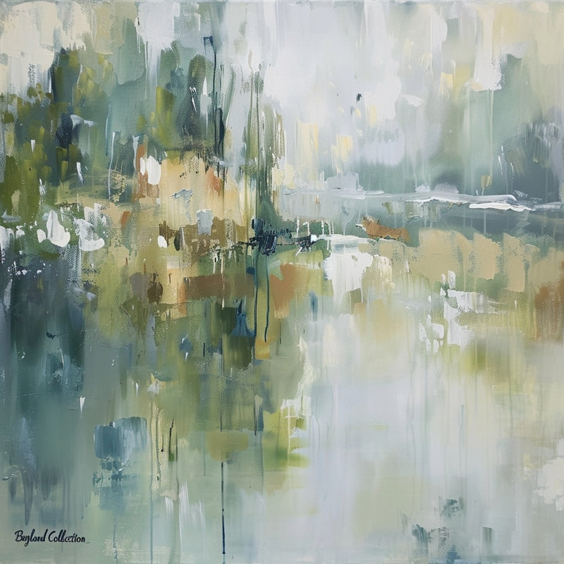 Art mural sur toile Marsh Light, L 40 po x H 40 po x P 1,5 po