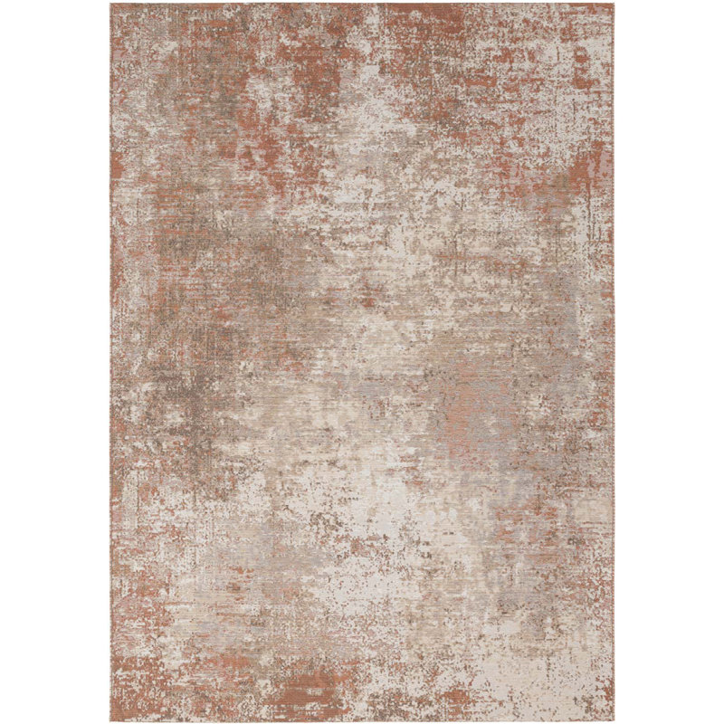 Abstract Wool Flatweave Area Rug, Rectangle 250 x 350 cm