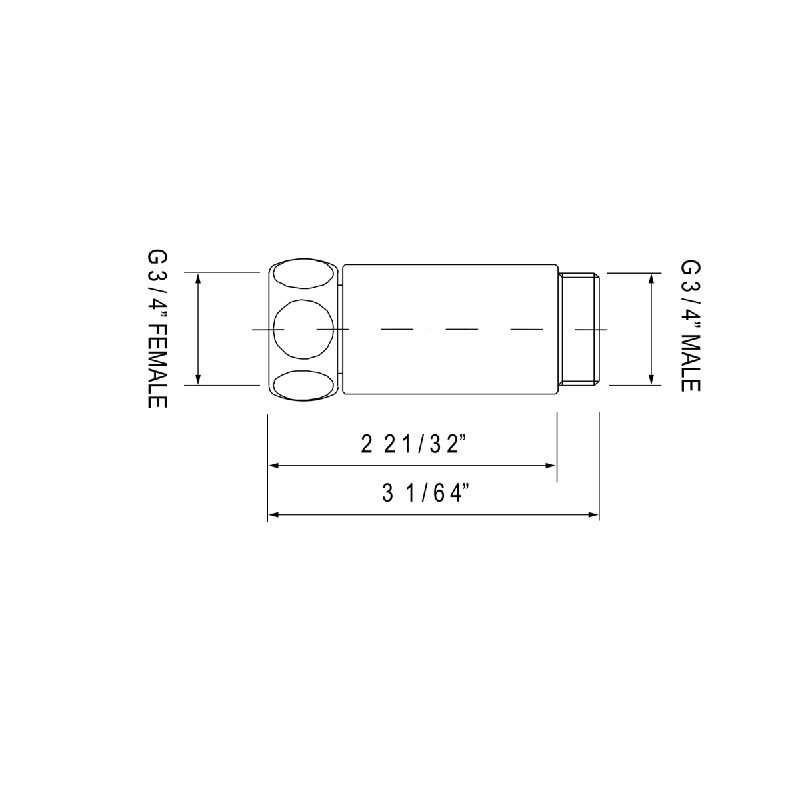 Union Adaptors, Polished Nickel
