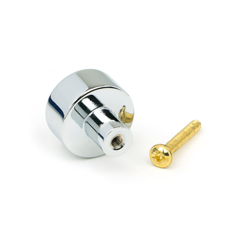 Round Knob, 2.5 cm, Polished Chrome