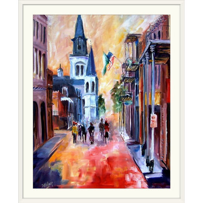 «Misty Morning on Chartres Street» par Bebe, reproduction d'art