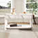 55.12" Wood Distressed Pattern Console Table Sofa Table With Two Drawers And Bottom Shelf Easy Assembly