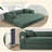 Boneless Convertible Sleeper Sofa Bed with Cylindrical Pillow, Corduroy Folding Mattress Couch, Floor Sofa Sofa-in-a-Box, No Installation & Easy to Transport, Deep Seat-418809709-433363139