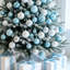 Ensemble de décoration de sapin de Noël bleu incassable avec boules de Noël | Plastique durable incassable, assortiment bleu élégant, suspension facile pré-suspendue, conception légère adaptée aux branches