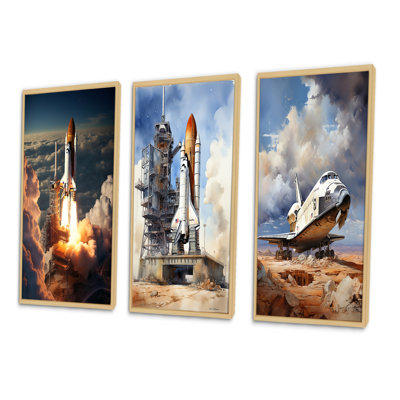 " Space Shuttle Launch " 3 - Pieces