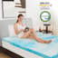 Surmatelas pour lit double avec mousse de mémoire à mémoire de forme infusée de gel de refroidissement de 3 pouces pour les maux de dos-898486921-939403680