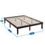 Lit plateforme en bois massif 14 po Janellie-66613370-66613371