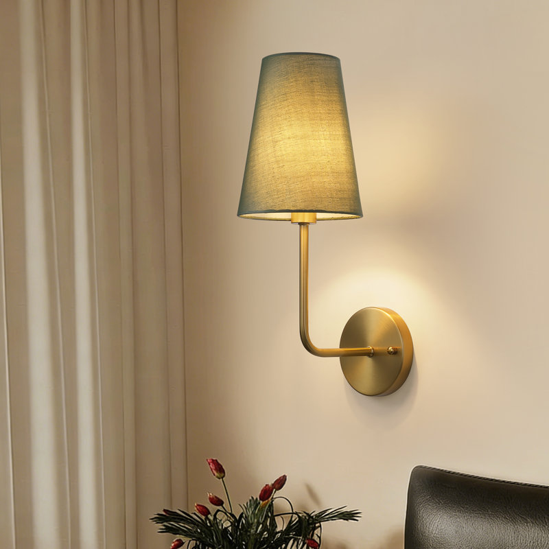 Abbiney 1-Light Hardwired Armed Sconce