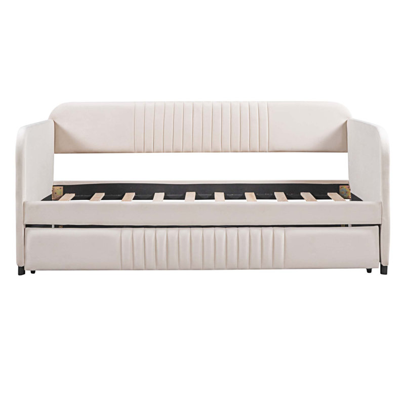 Upholstered Daybed, Beige