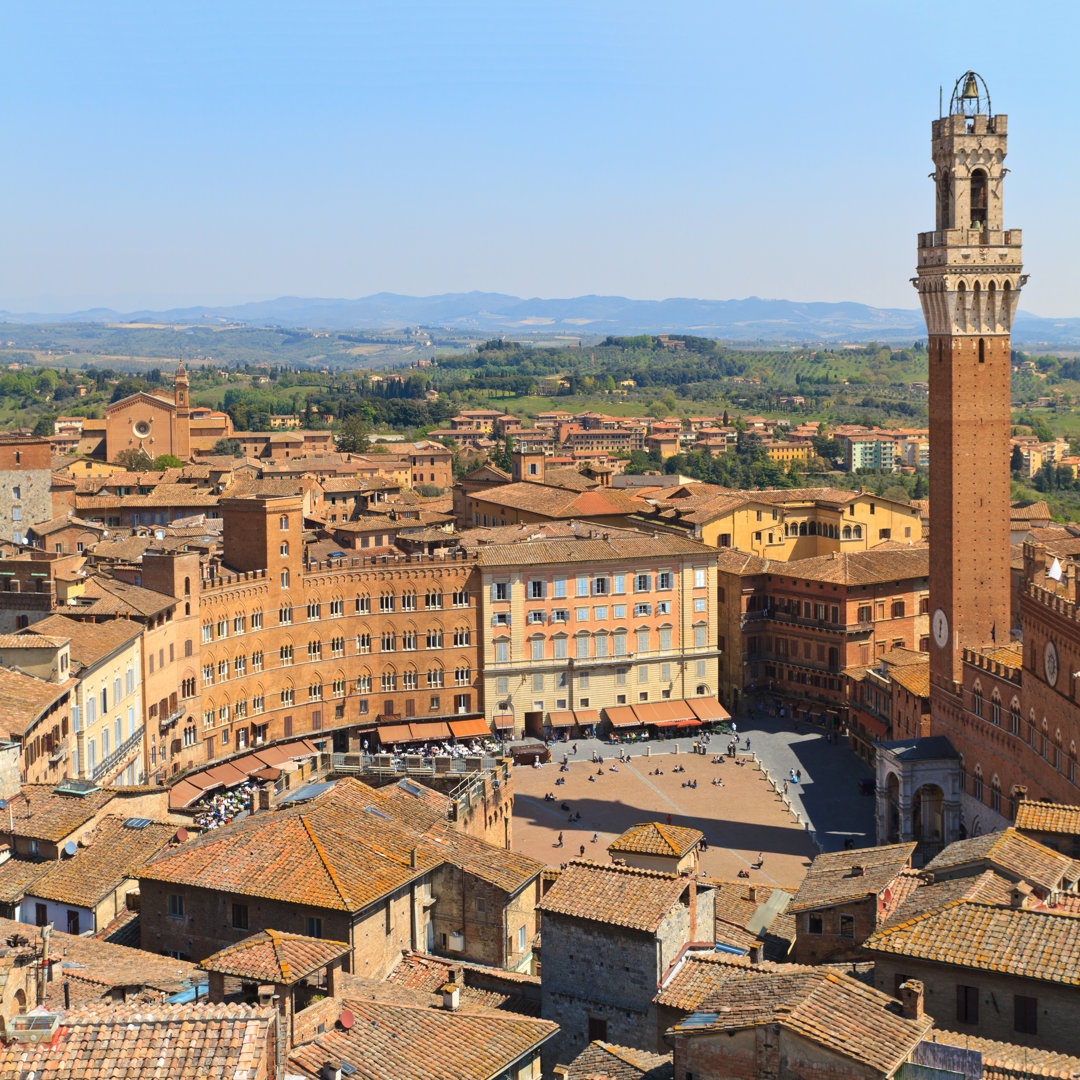 Piazza Del Campo - Kunstdrucke aus gerollter Leinwand