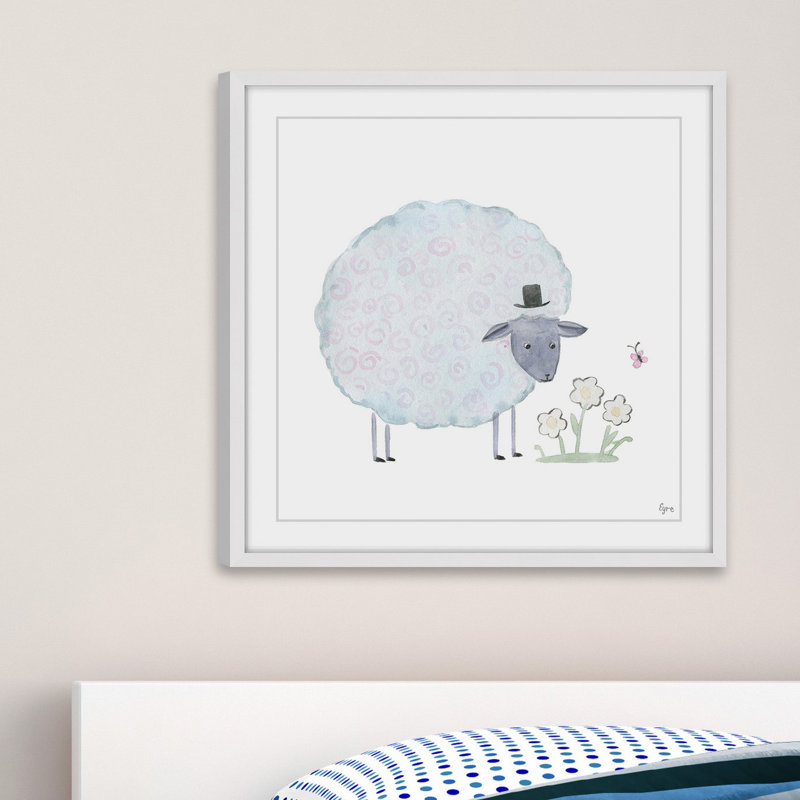 «Noble Sheep», reproduction encadrée, H 24 po x l 24 po x P 1,5 po