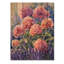 Hortensias dans un champ de lavande III - décoration murale en bois d'hortensias - sur bois de pin naturel-1697177922