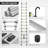 Telescoping Ladder, 12.5 Ft Aluminum Extension Ladder with 2 Detachable Hooks, 331 Lbs Load Capacity
