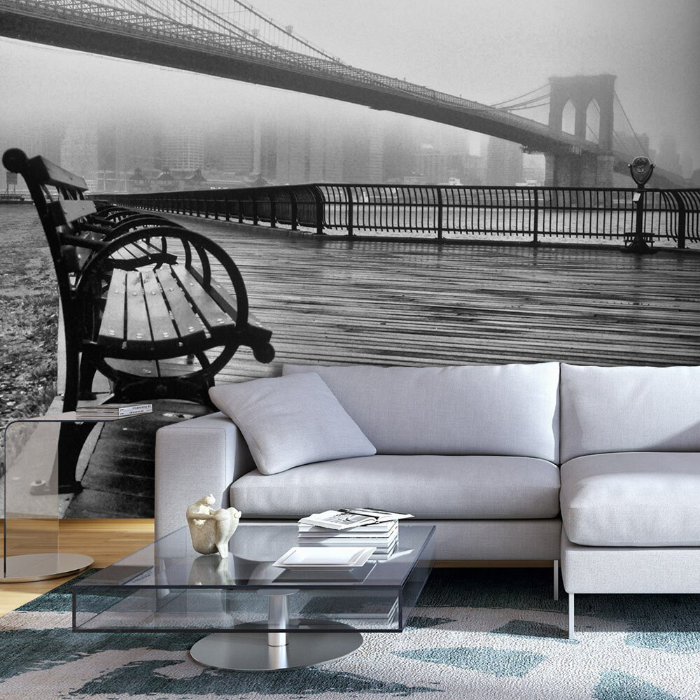 Tapete A Foggy Day on the Brooklyn Bridge 2,45 m x 350 cm