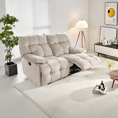 Fauteuil inclinable ergonomique en flanelle de luxe