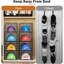 Boîte de rangement pour chapeaux, 6 boîtes pour 40 chapeaux, organisateur de chapeaux en plastique solide plus solide pour les casquettes de baseball, rangement pour chapeau transparent avec porte magnétique, support à chapeau, porte-chapeau, étui à