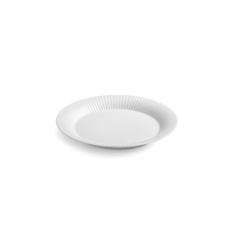 Plaque Hammershøi, blanc, diamètre: 7,5 po