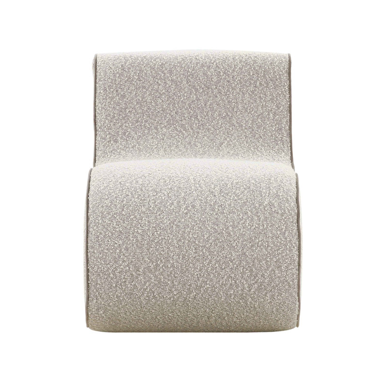 Senna Speckled Boucle Accent Chair, Grey