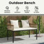 Poly Rattan Outdoor Bench-1324912486-1324912485