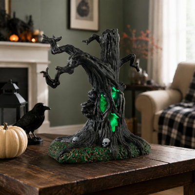Battery-Operated Creepy Tree Lighted Table Accent