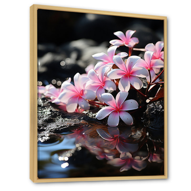Hawaii Secret Gardens - Hawaii, impression d'art mural, H 32 po x l 24 po x P 1 po, Cadre naturel flottant