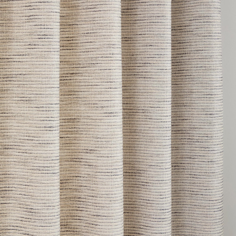Semi Sheer Curtain Pair, Grey, 168cm Width x 229cm Drop