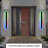Modern Outdoor Light Fixture, Modern RGB Outdoor Wall Light 10%-100% Dimmable Long Outdoor Porch Lights Featuring Multiple Modes For Patio Entryway-1194415689