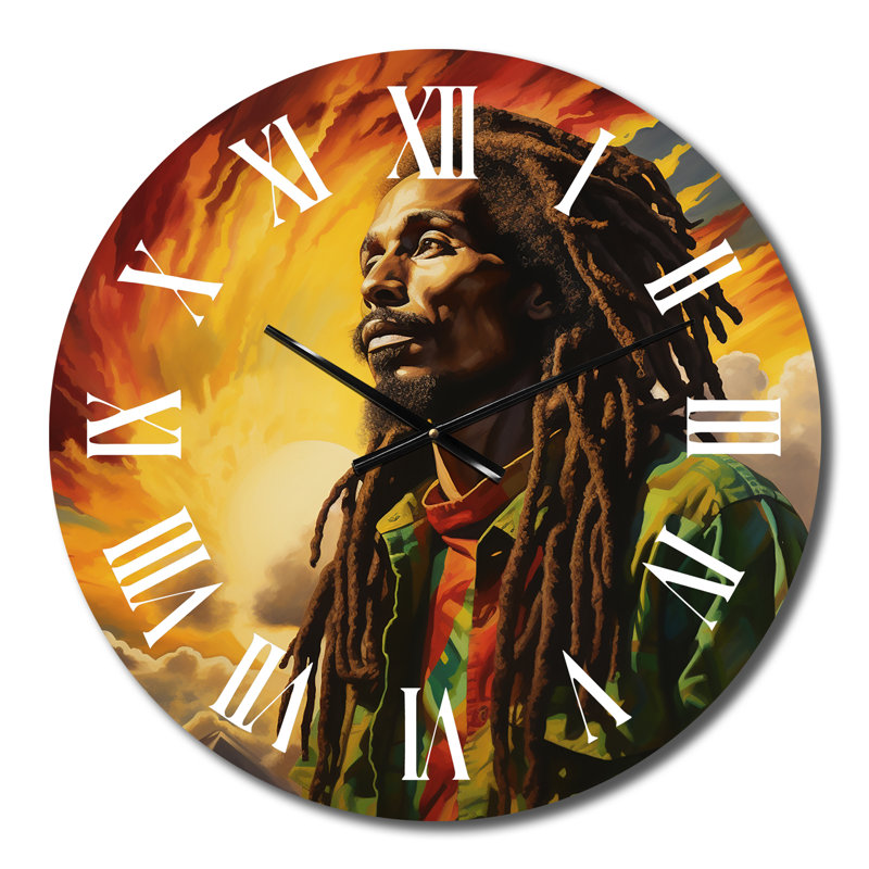 Horloge murale Reggae Tribute To Bob Marley, Moyenne