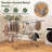 2-tier Clothes Drying Rack With 33 Drying Rails Height Adjustable Gullwings