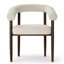 Ensemble de table de salle à manger extensible 47 "à 83" avec fauteuils rembourrés-1176249895