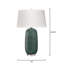 Balsam Ceramic Table Lamp, Teal