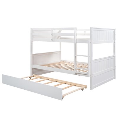 Harriet Bee Devante Kids Full Over Full Bunk Bed with Trundle & Reviews ...