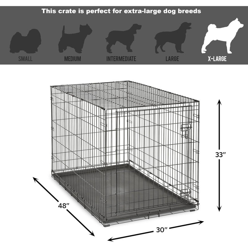 Cage pour chien New World, Grand (H 33 po x l 30 po x P 48 po)