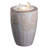 Ivory Ceramic Bird & Dandelion Fountain, Decorative Water Fountain with LED Lights and Quiet Pump, Indoor Outdoor Water Feature for Patio, Garden, Deck, Balcony, Office and Home Décor, Relaxing Cascading Water Design-129619019