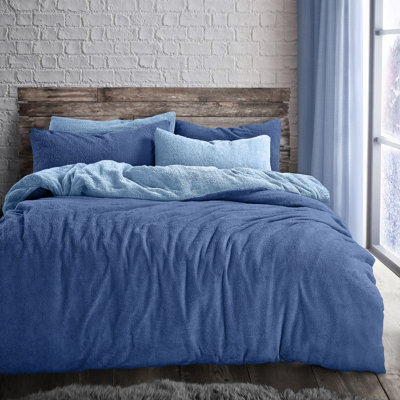 Velosso Reversible Teddy Soft Cosy Thermal Fleece Duvet Set
