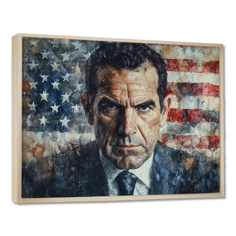 Steinar - Fashion Wall Art, H 34 po x l 44 po, Cadre flottant, Naturel