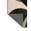 Tapis moelleux et moelleux à motif arc moderne et moelleux en brun - reliure grise-1157462710