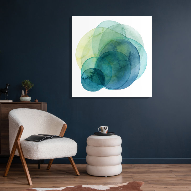 'Evolving Planets IV' Graphic Art on Glass