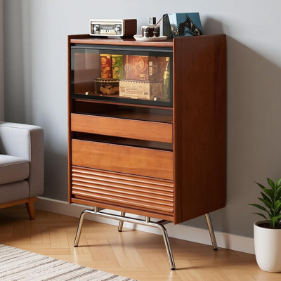 Retro multi-functional storage accent chest