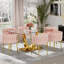 Ensemble de salle à manger rectangulaire à piédestal avec chaise tissée-919123658-919123654-919123661
