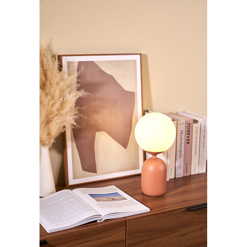 Mensie 30cm Standard Table Lamp, Rusty red