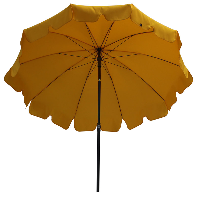 Stevison 200cm Market Parasol, Yellow