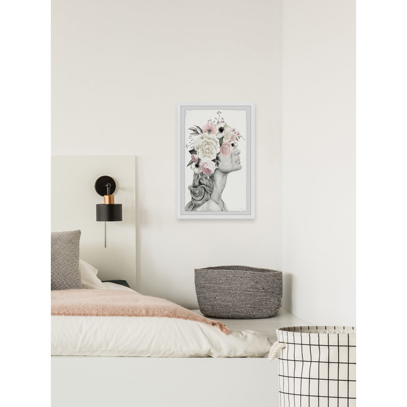 «Flower Braid», reproduction encadrée, H 30 po x l 20 po x P 1,5 po