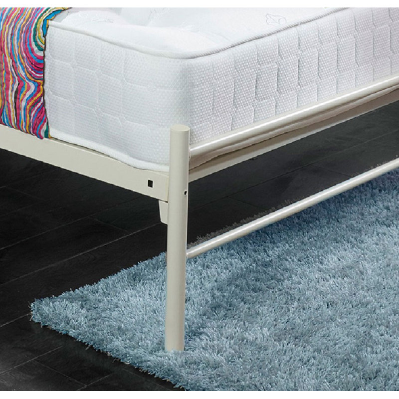 Brockington Metal Bed, Small Double (4'), Ivory
