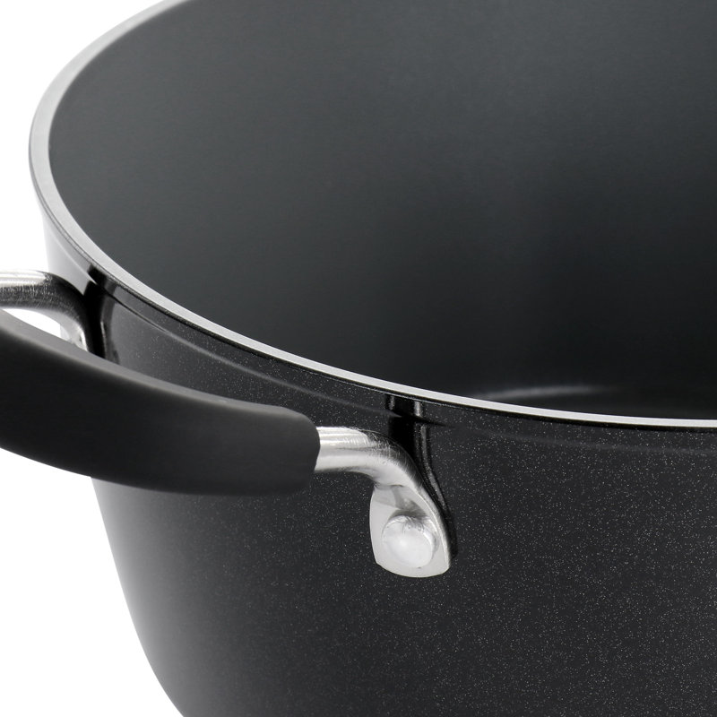 Kenmore Arlington 4.5 Quart Non-Stick Black Aluminum Dutch Oven