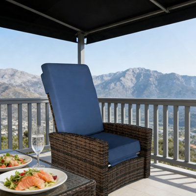 Chaise d'extérieur, Fauteuil inclinable pivotant d'extérieur
