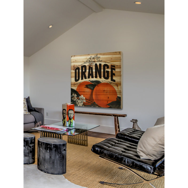 French Fruit Natural Pine Wood Wall Art, 40" x 40"