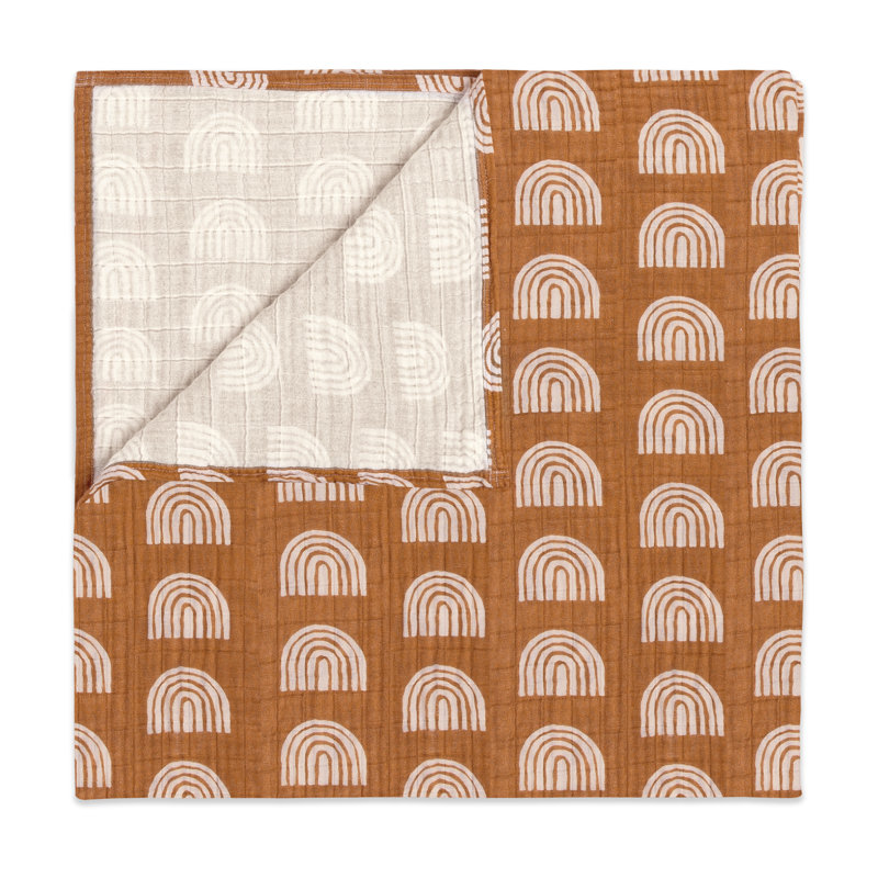 Rainbow Muslin Swaddle